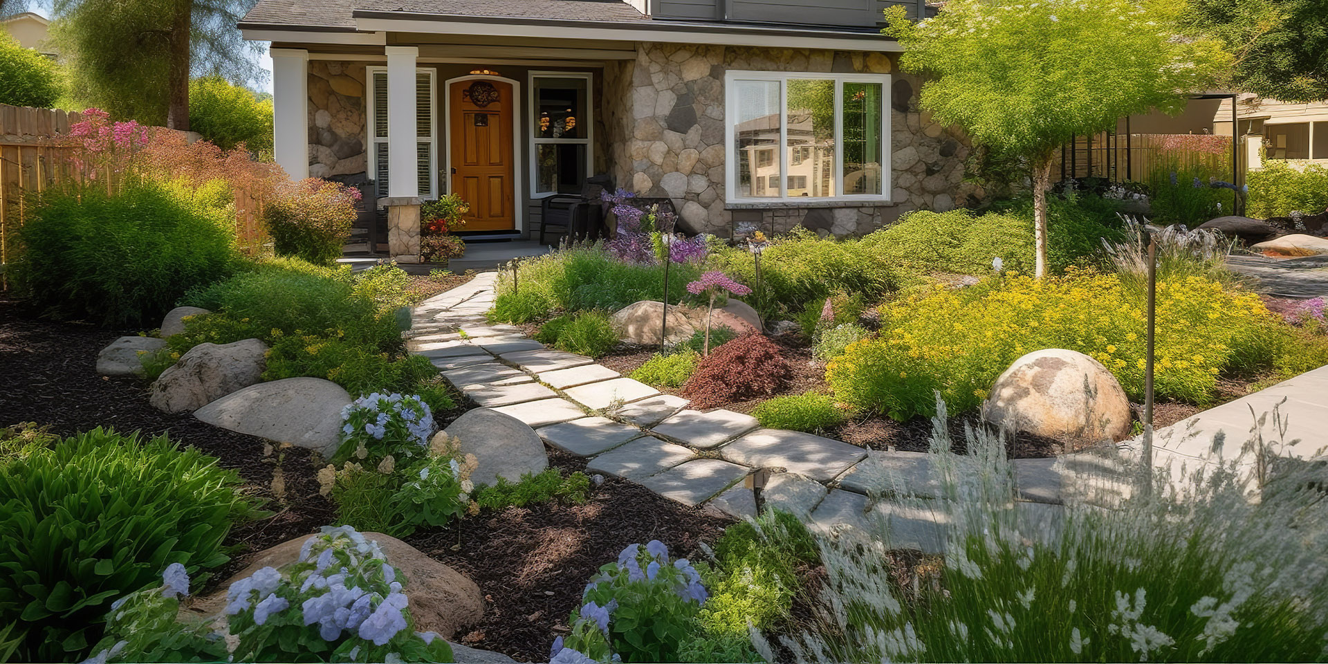 Millcreek Gardens Salt Lake City Utah Tips For Designing A Stunning Front Yard Front Yard Pathway 